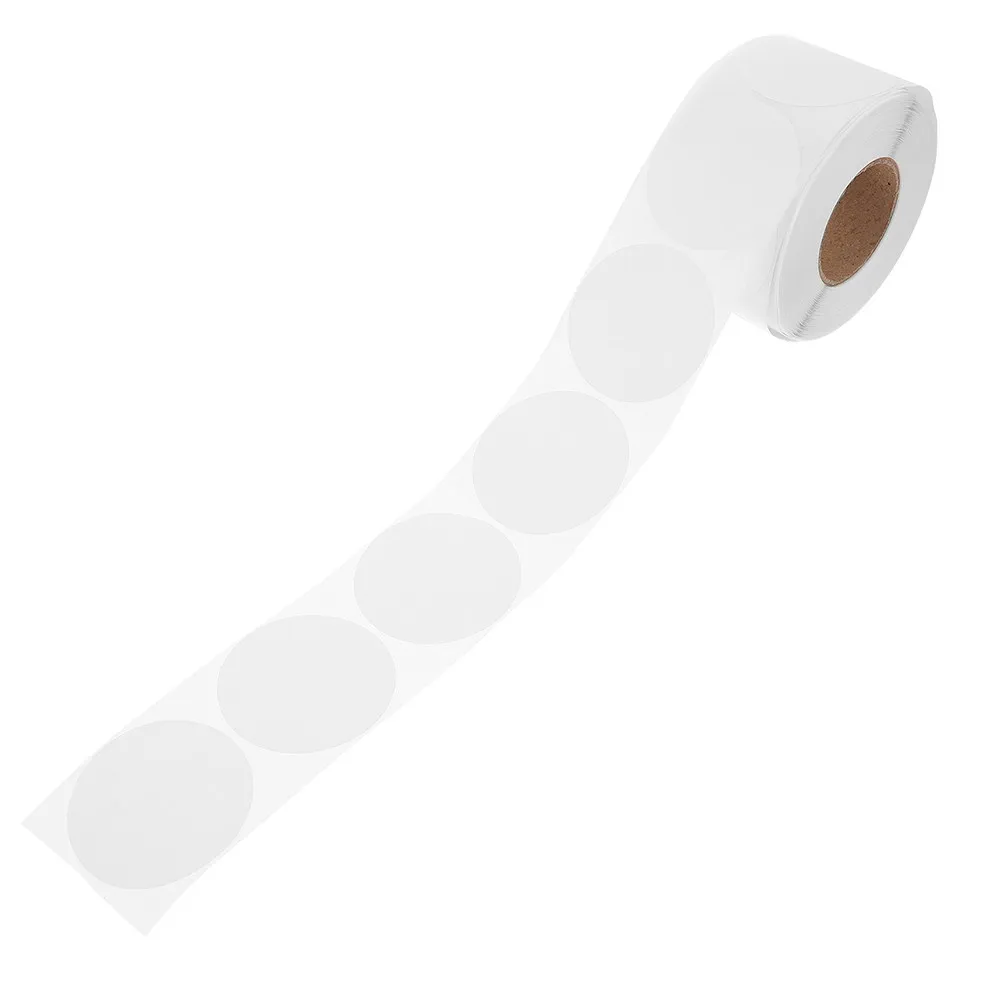 500pcs Code Dot Stickers White Coding Label Round Blank Stickers Removable Writable Circle Adhesive Labels For Marking Packaging