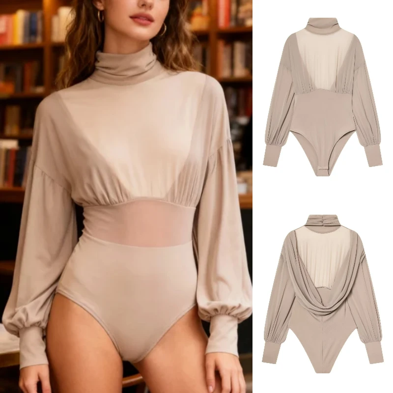 

Women's Sexy Chiffon Jumpsuit Trendy Backless Design Fashionable Fall 2025 Style