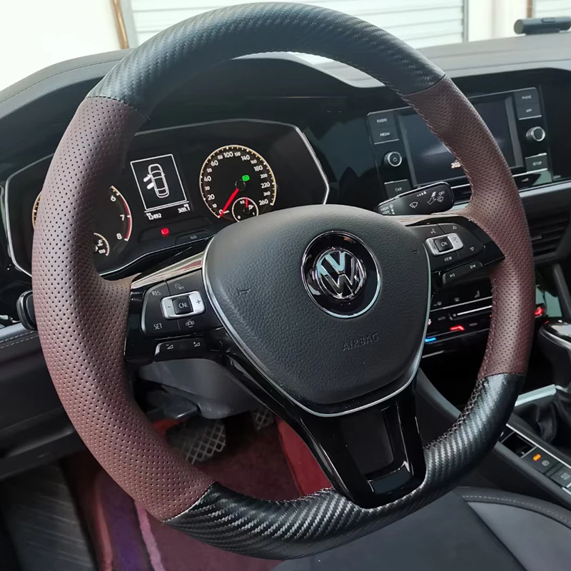 Coprivolante Con Fibbia In ABS Per Volkswagen Golf 7, Passat B7 E B8 – Elegante, Nero, Facile Da Montare