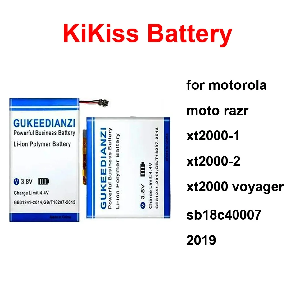 

KV30+KV40 KV40 KV30 Mobile Phone Battery For Motorola Moto Razr XT2000-1 XT2000-2 XT2000 Voyager Sb18c40007 2019 1600-1650Mah