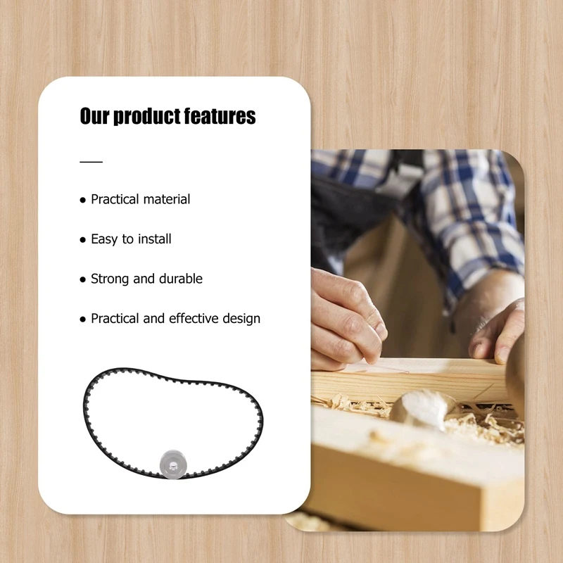 ABJY-No Power Diy Woodworking Cutting Grinding Spindle Trimming Belt Small Lathe Accessories For Table Saw