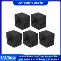 1-5pcs Official Creality Ender 3 V3 SE Silicone Sock Cover, 3D Printer parts for Ender 3 V3 SE/Ender 5 S1 / Ender 7 Hotend Case