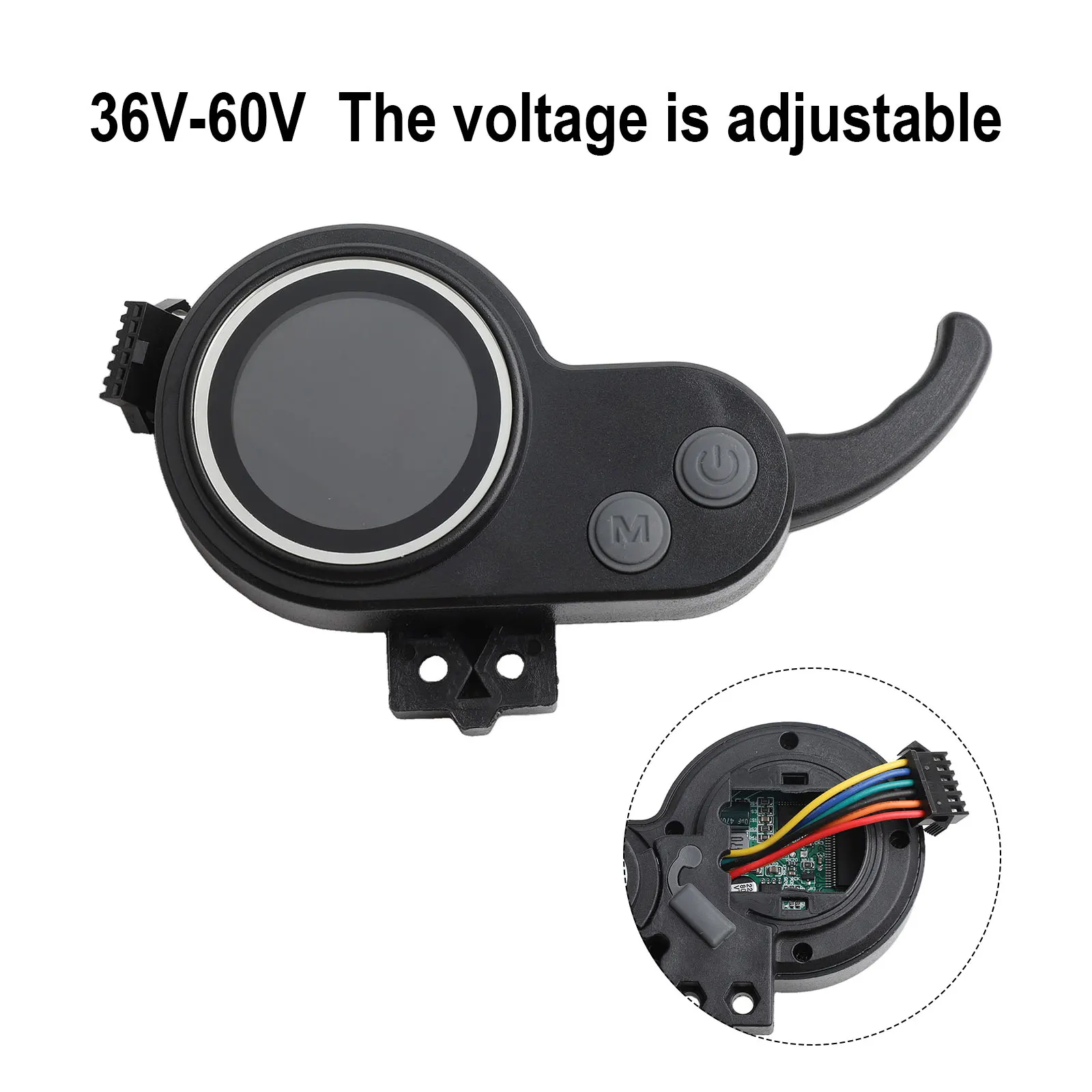 

Black LCD Scooter Display LCD Display Control Panel Electric Scooter - Electric Scooter Display - 36-60V Display 6pin