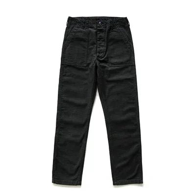 SauceZhan OG107 Utility Fatigue Pants Militärhose Classic Cargo Olive Herren-Bäckerhose aus Satin-Baumwolle mit gerader Passform