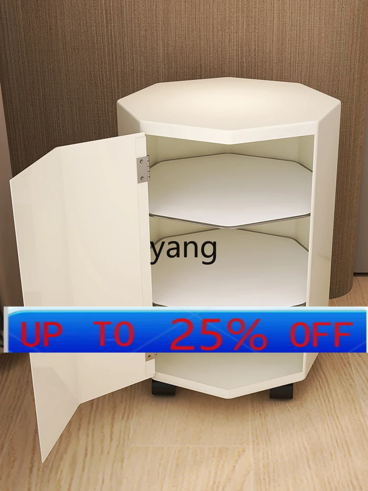 

Lmm cream wind bedside table simple modern household bedside small storage cabinet
