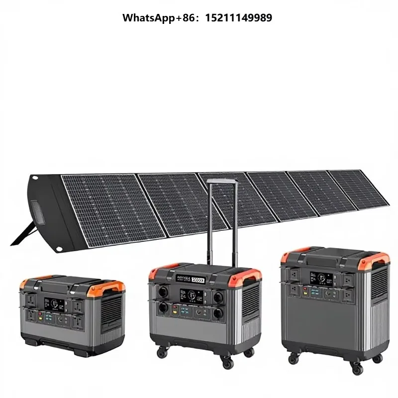 400W Solar Panel Folding Pack Outdoor Portable Photovoltaic Panel Compatible 3000W Energy Storage Power Supply Black/Orange/Gray