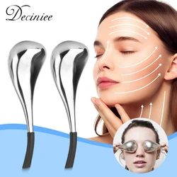 Ice Globes Spoon Massager Facial Skin Care Freeze Tool StainlessSteel Face Beauty Cryo Roller Cooling Massage Spa Ball for Women