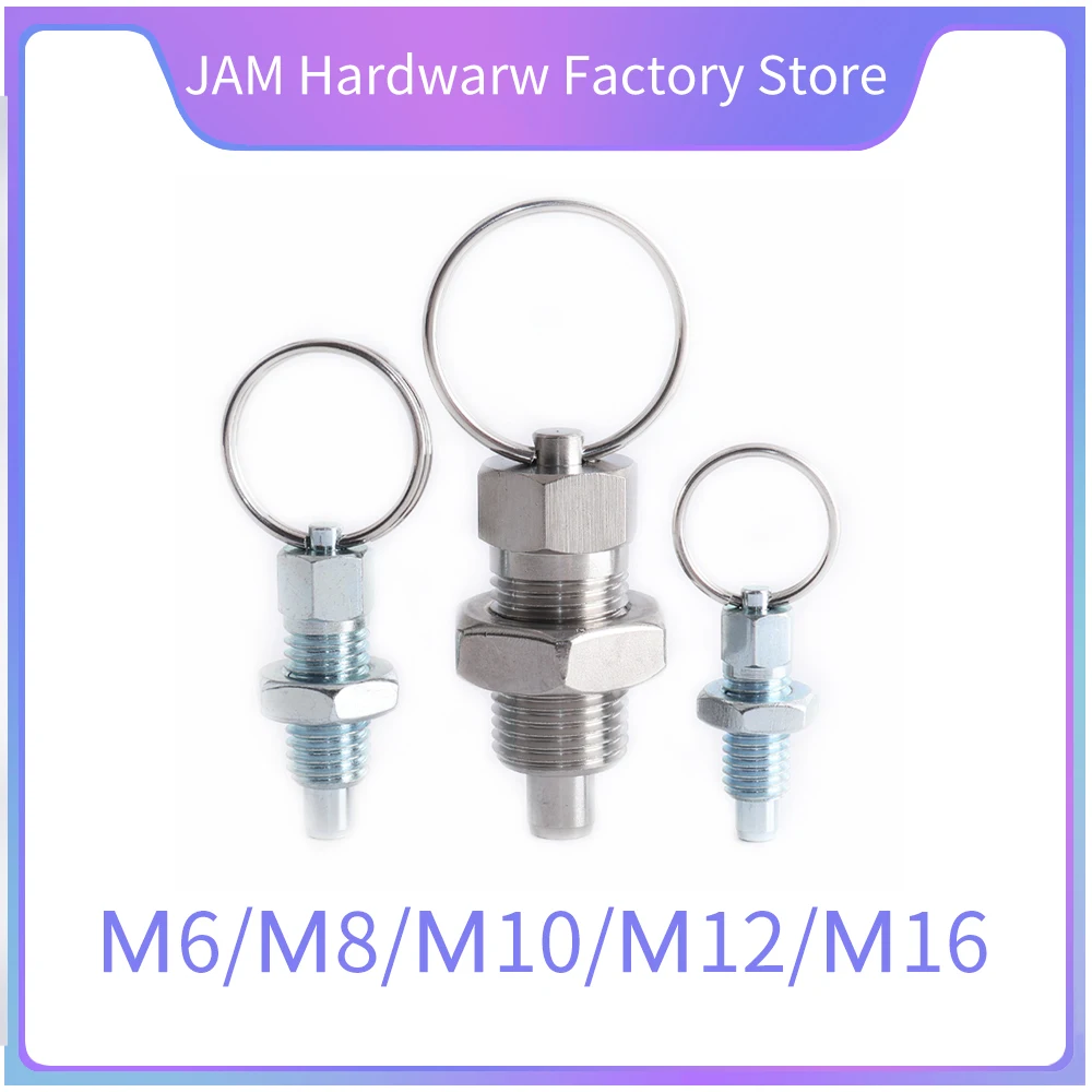 

Multifunctional MJ217 M6/M8/M10/M12/M16 Pull Ring Positioning Lock Pin Spring Positioning Column Extendable Screw Indexing Pin