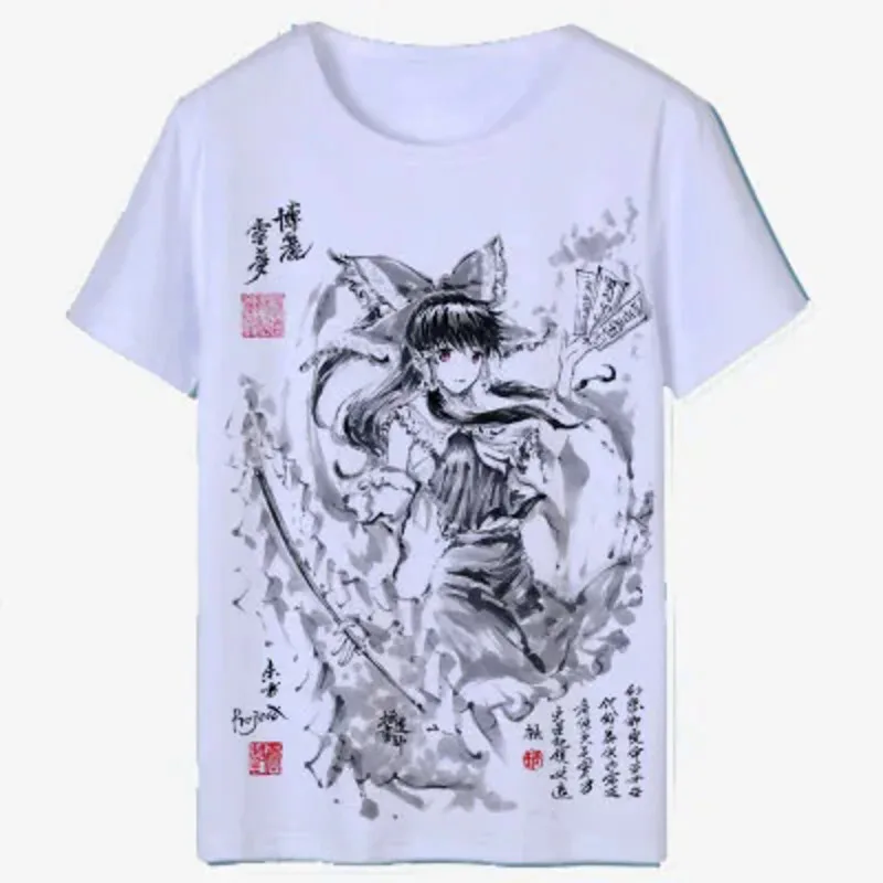 Sky02 جديد توهو مشروع تي شيرت Hakurei Reimu Kirisame ماريسا أنيمي موضة الرجال النساء Tees88Ji #