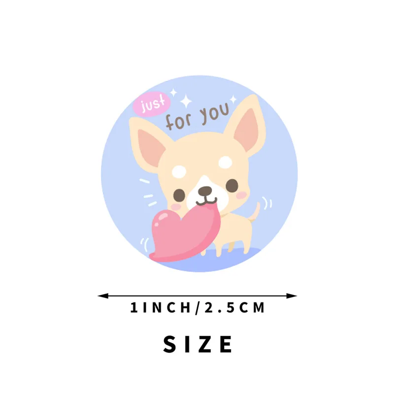 500 Buah Stiker Hadiah Hewan Kartun untuk Anak-anak Stiker Dekorasi Hadiah Lucu Label Stiker Alat Tulis Anak-anak Dorongan Sekolah