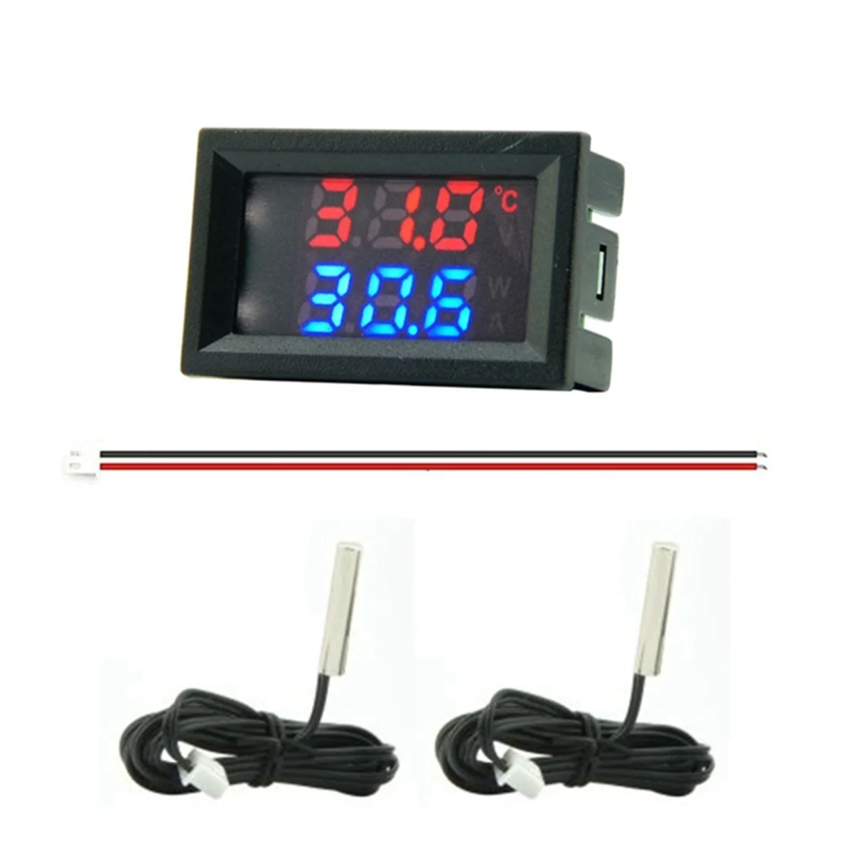 Mini Direct Current 4-28V Digital Thermometer Double Display Detectors Snowmobile Candle Temperature Car Thermometer B