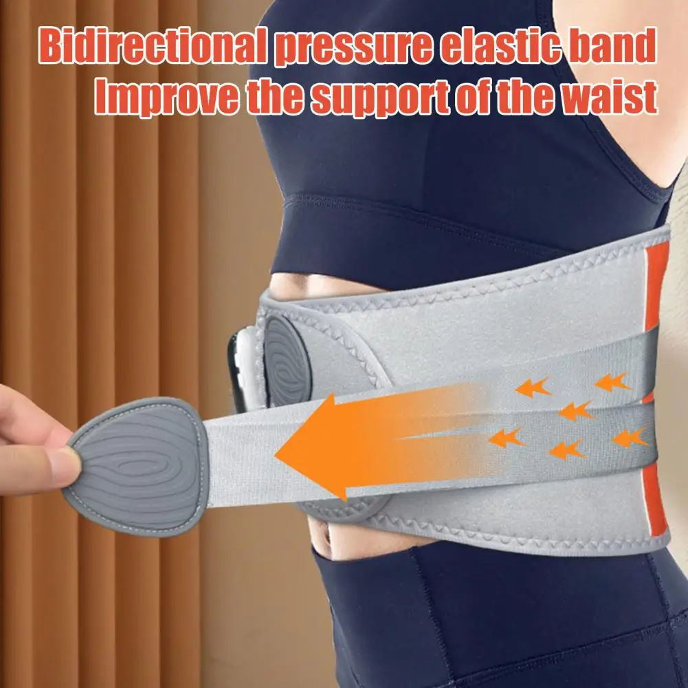 

Back Pain Relief Belt Waist Brace with Cordless Heating Pad Adjustable Back Pain Relief Massager Belt Heat Therapy Wrap for Men