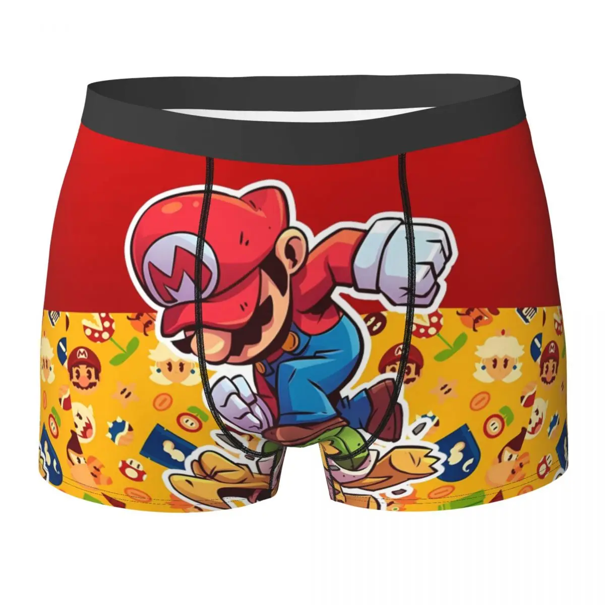 Super-Marios Underwear Comfortable Underpants Printed Boxer Brief For Male Pouch Plus Size Trunk