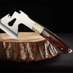 Multi-purpose axe outdoor multi-purpose camping vehicle equipped with survival tactics axe chopping firewood portable hand axe