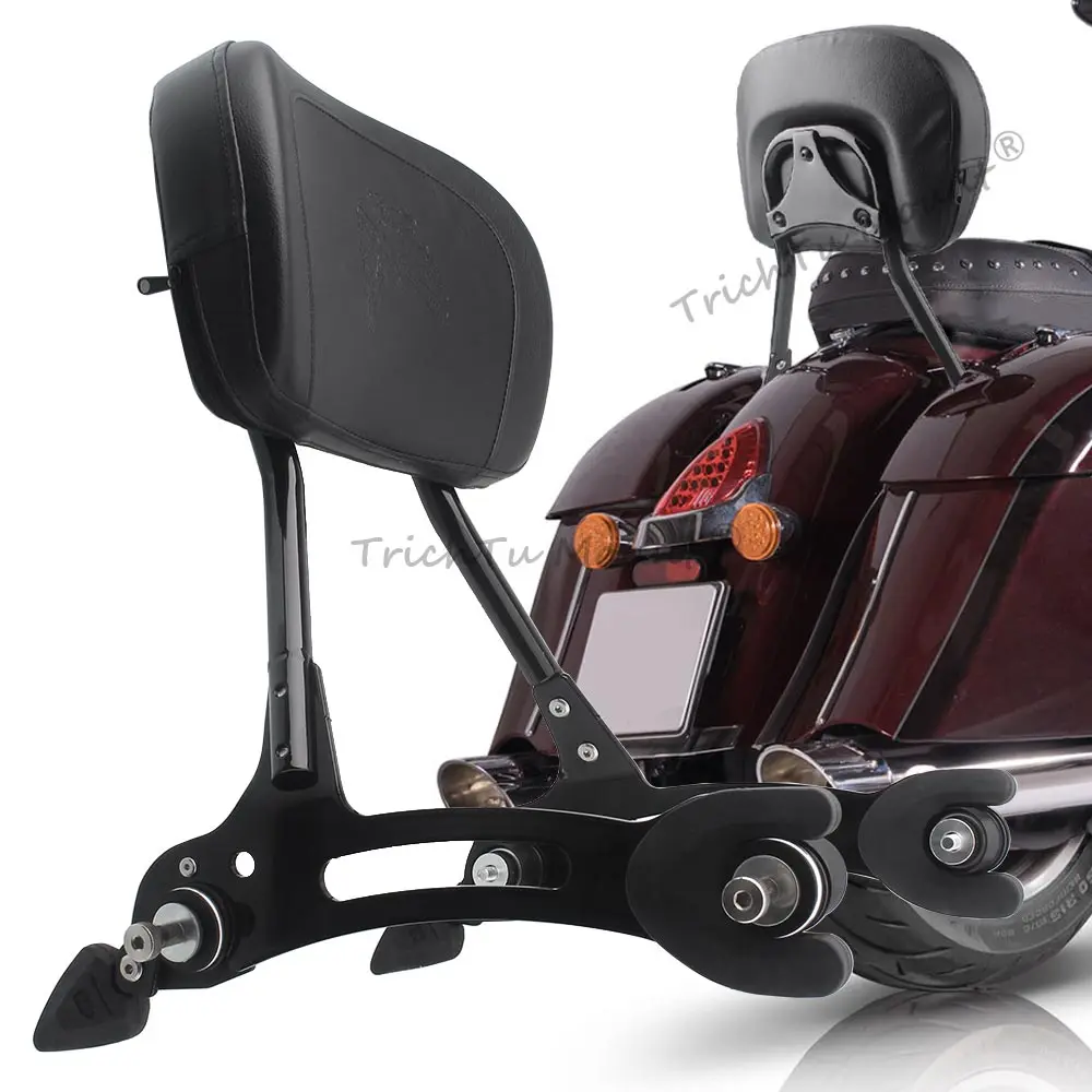 Encosto traseiro destacável para motocicleta, compatível com Indian Challenger Chieftain Pursuit Springfield 2014 em diante.