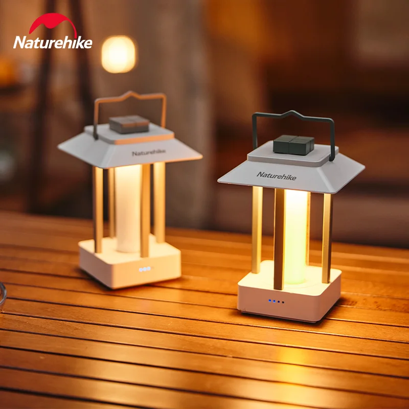 

Naturehike Modern Simple Lantern Outdoor Lamp Waterproof Led Light 3-Modes Lighting Adjust for Garden Camp Travel Lasting 6 Days