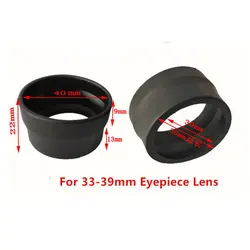 2Pcs/Set Rubber Eyepiece Cover Guards Eye Cup for Biological Stereo Microscope Telescope Monocular Binoculars