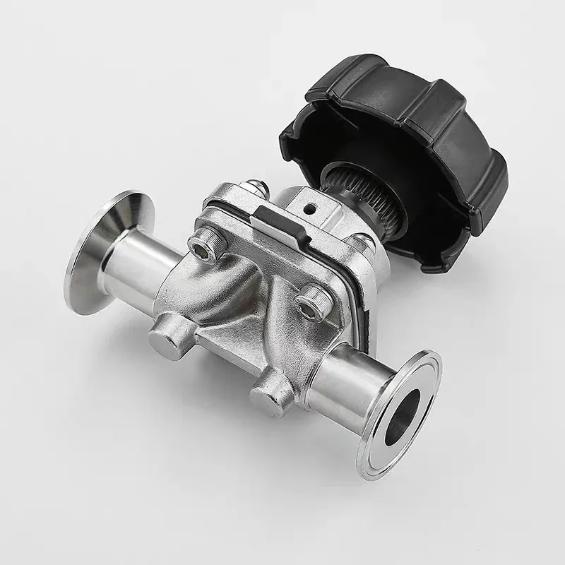 صمام لولبي Sanitary Stainless Steel 316L Tri-Clamp OD 50.5mm Quick Install Diaphragm Valve 316L Stainless Steel الماء والبخار — تفصيل 4