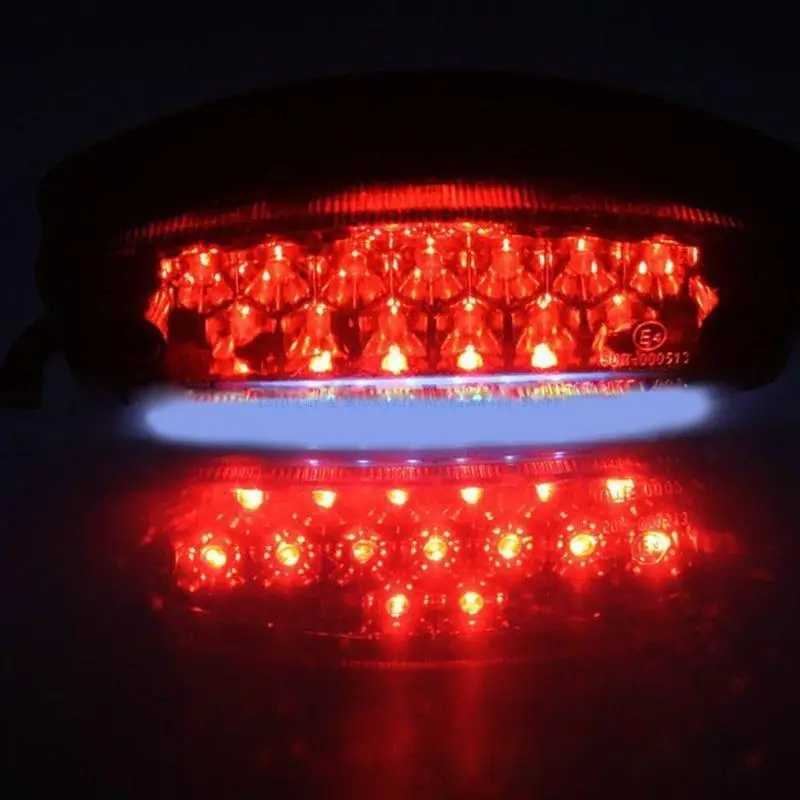 

L5BC Motorcycle Rear Reflector License Plate Light Tail Light 12V Universal LED Light