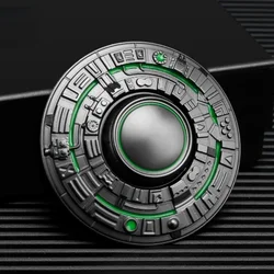 Metal Stress Relief EDC Boy Cool Luminous UFO Fingertip gyroscope Ultra-long Finger Desk Rotating Toy Adults Fidget Spinner