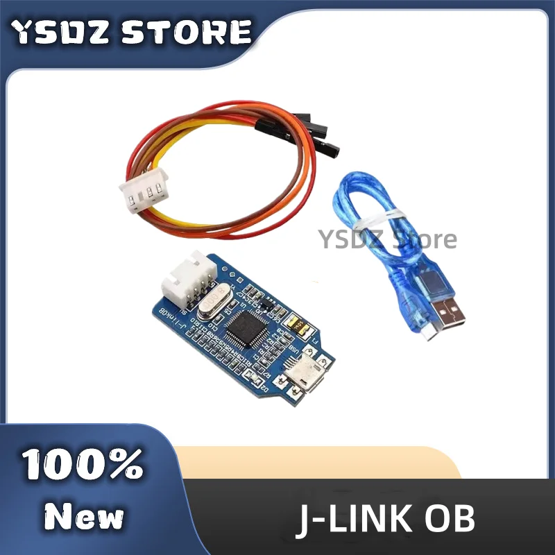 1PCS/LOT J-LINK OB ARM simulation download debugger SWD programmer jlink downloader replaces V8 blue in stock Fast Shipping