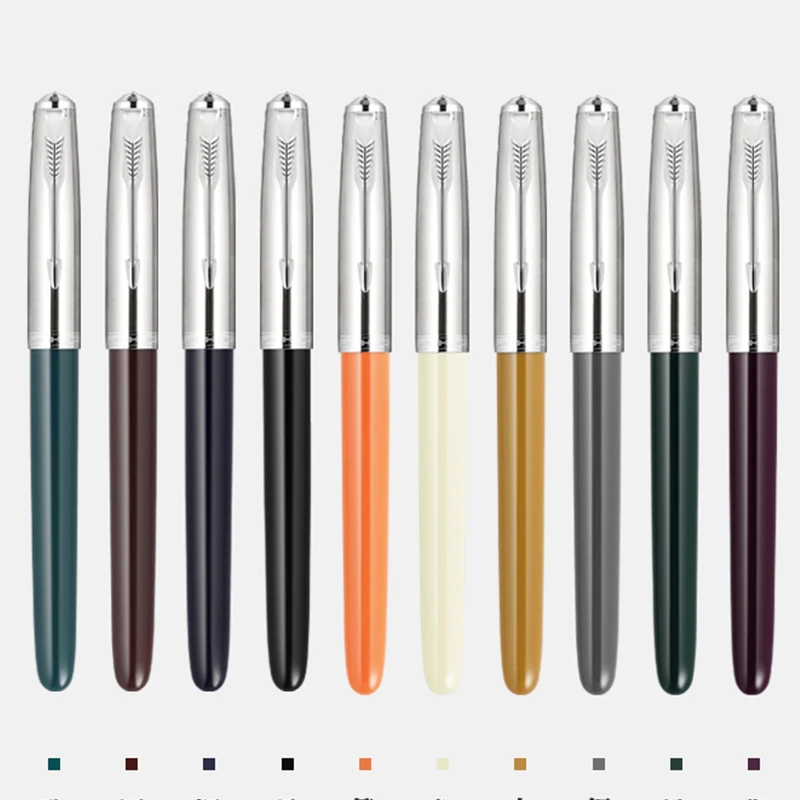 Jinhao 86 Series Luxury Fountain Pen - Lightweight Stainless Steel with Arrow Cap, Fine Nib for Calligraphy & Office Use