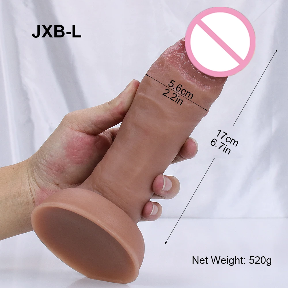 Realistic Dildo Skin Feeling Silicone Sex Toys For Women Big Penis With Suction Cup Female Masturbator Anal Product Adults Dick