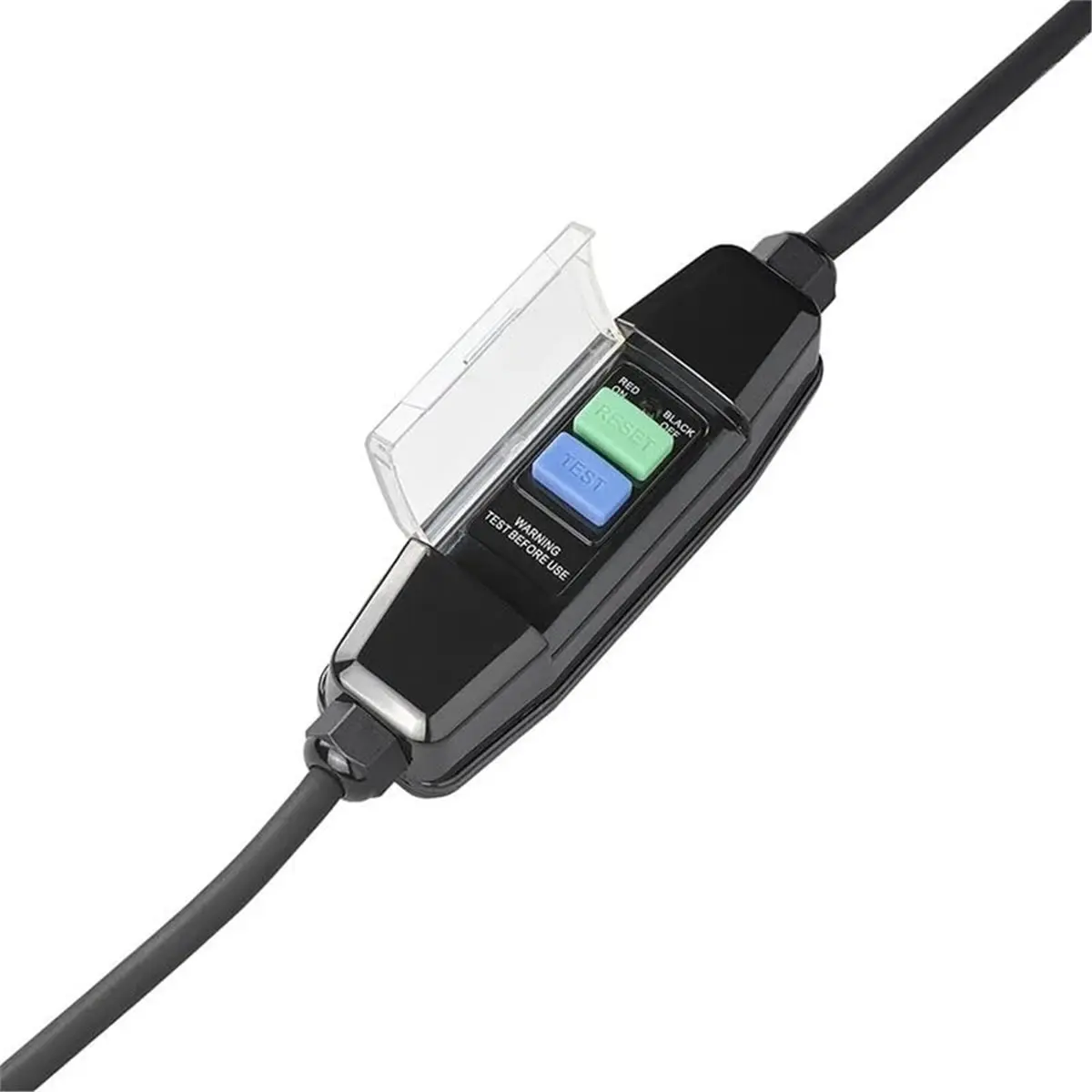 Adapter Cable 150 cm Schuko to CEE with Integrated FI Switch -Residual Current IP44/IP55 for Camping & Motorhome Eu Plug