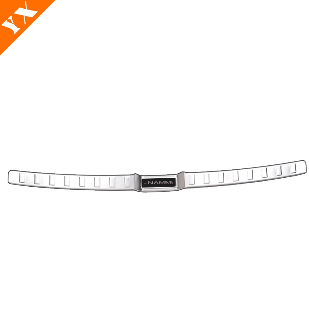 2025 2026 لملحقات دونغفنغ nammi 01 من الفولاذ المقاوم للصدأ باللون الأسود والفضي لوحة حماية صندوق السيارة الخلفي مضادة للضرب/غطاء عتبة الغبار #6