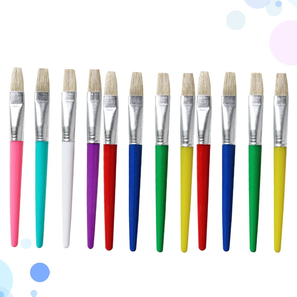 

12pcs Creative Paint Brush Set Art Brushes For Acrylic Oil Watercolor Pottery Gouache Drawing Tool Gift For Artists