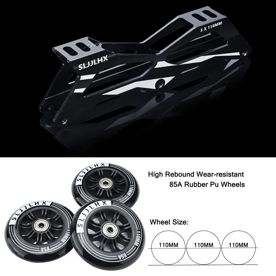 عجلات زلاجات مضمنة للرجال والنساء، زلاجات دوارة احترافية للذكور والإناث، زلاجات عالية الأداء للبالغين بسرعة 110 مم #5