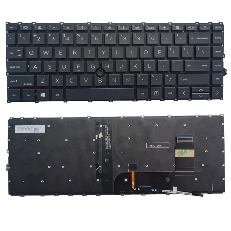 New For HP 840 G7 745 G7 Laptop US Keyboard With Pointing Stick With Backlight NO Frame