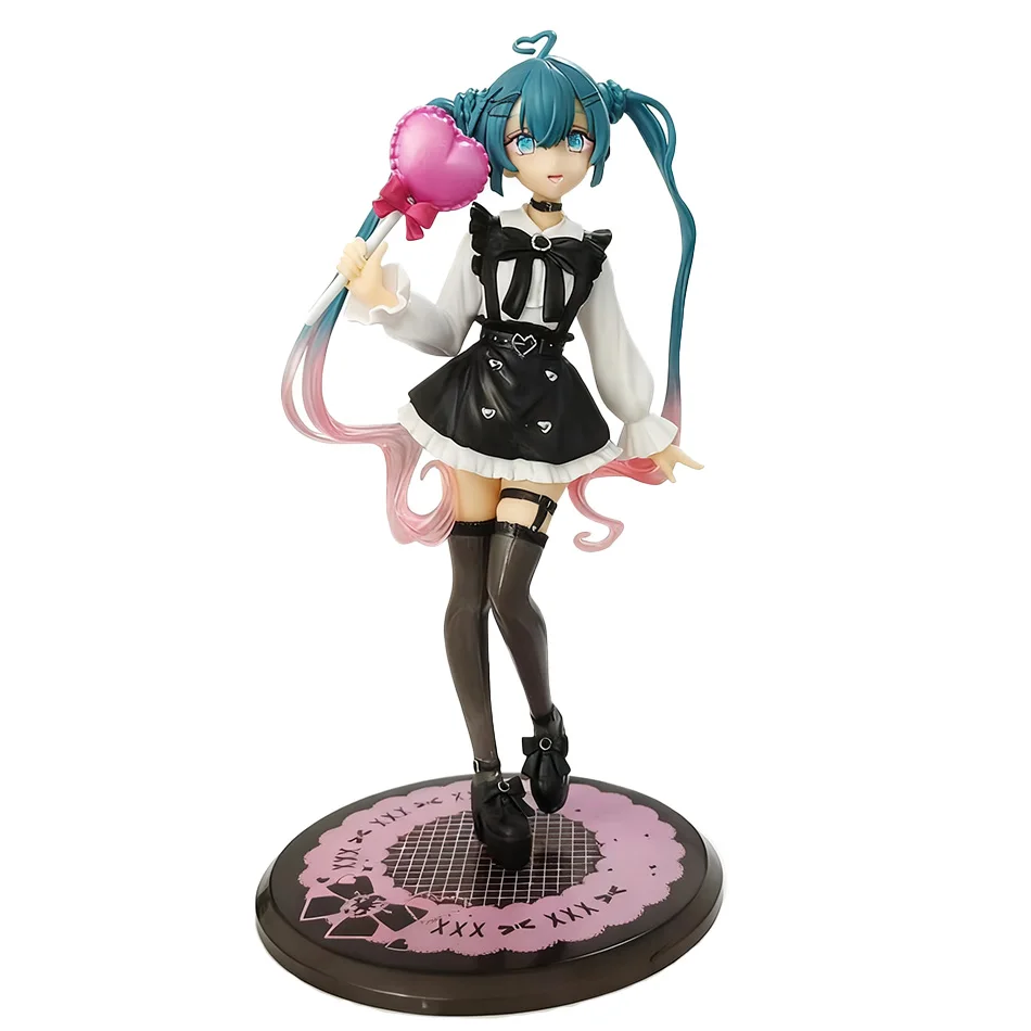 19cm Sexy Girl Hatsune Miku Anime Figure Fashion Subclture Miku Action Figure Room Decorations PVC Collection Model Doll Toys