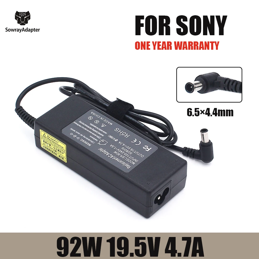 

19.5V 4.7A 90W 6.5*4.4mm Charger AC Laptop Adapter For Sony Vaio PCG-61511L VGP-AC19V20 VGP-AC19V29 VGP-AC19V31 VGP-AC19V32 33