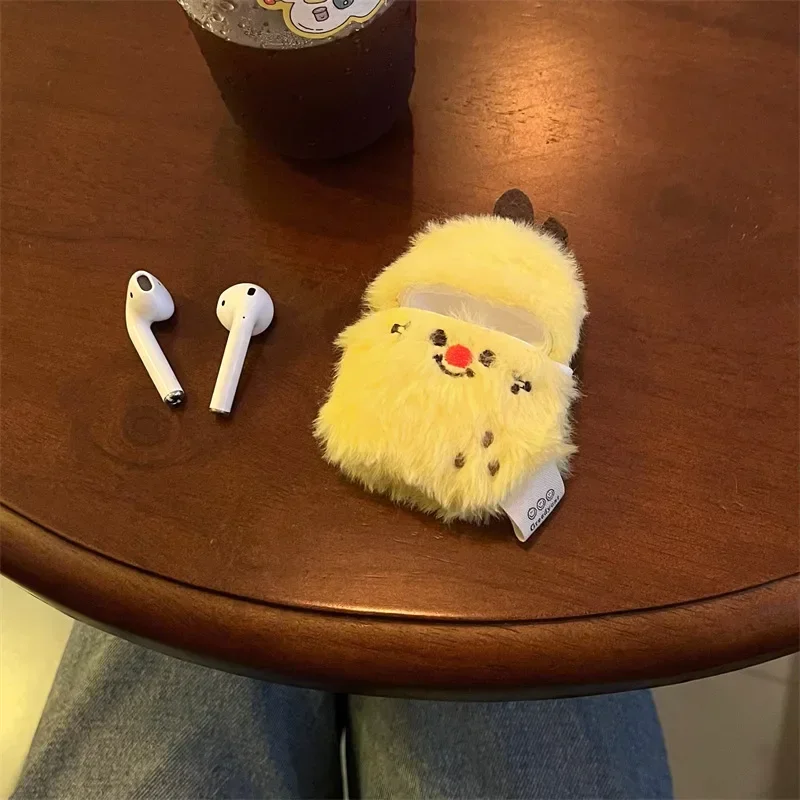 피넛 플러시 케이스, 에어팟 4, 에어팟 1, 2, 3 프로, 프로 2 용, 블루투스 이어버드 충전 박스, 보호 이어폰 케이스 커버