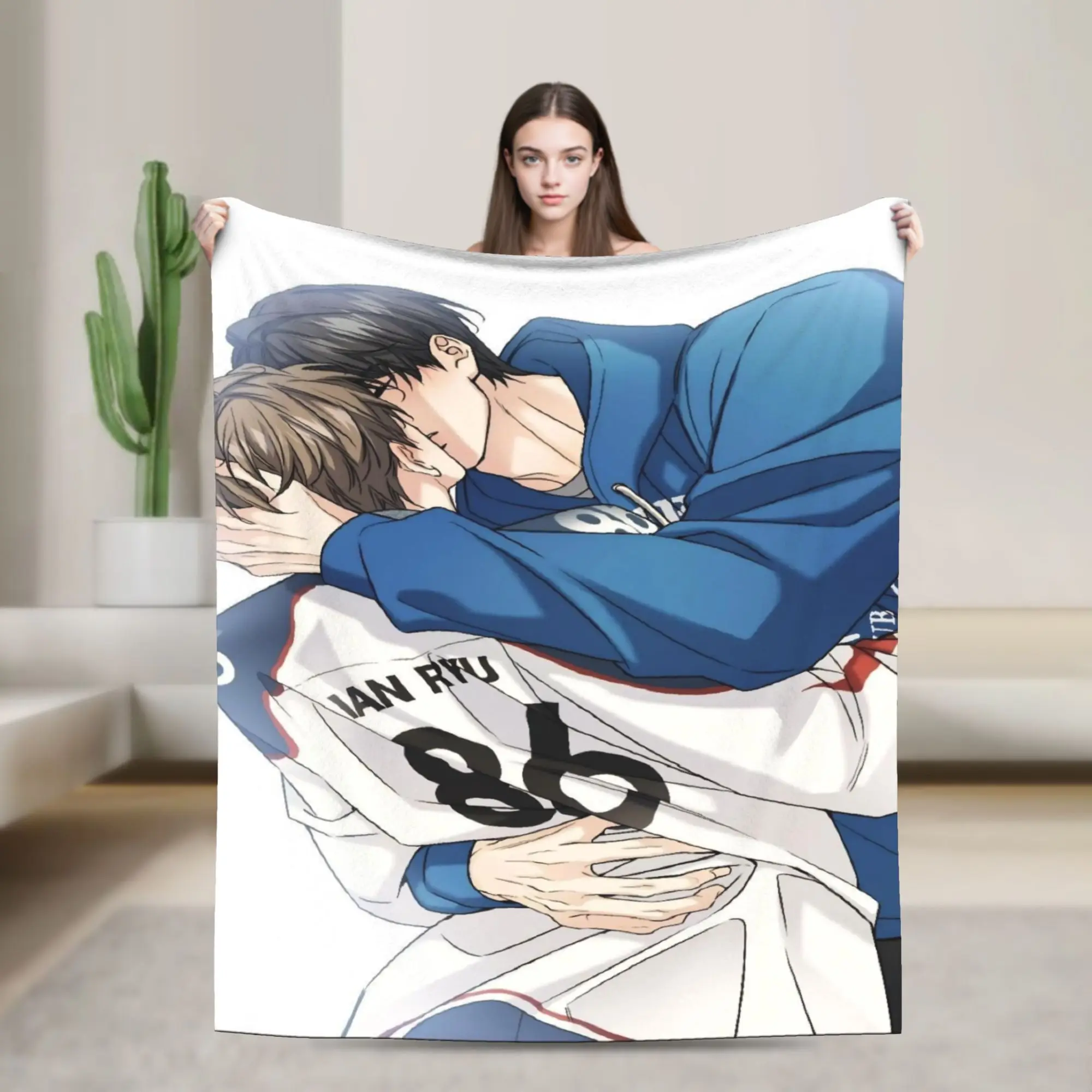 Super Soft Melting Point BL Throw Blanket Premium Fleece Flannel Lightweight  Bed Blanket Cozy Plush Blankets All Season Use