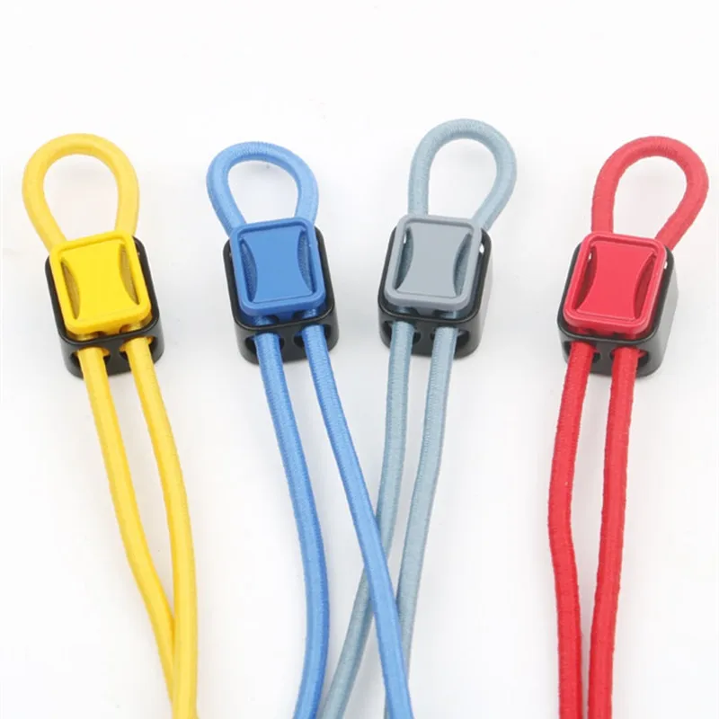 6PCS Metal Cord Lock Stopper Spring Clasp Stopper Cord End Square Toggle Clip for Apparel Rope Shoelace Backpack Sportswear Bag