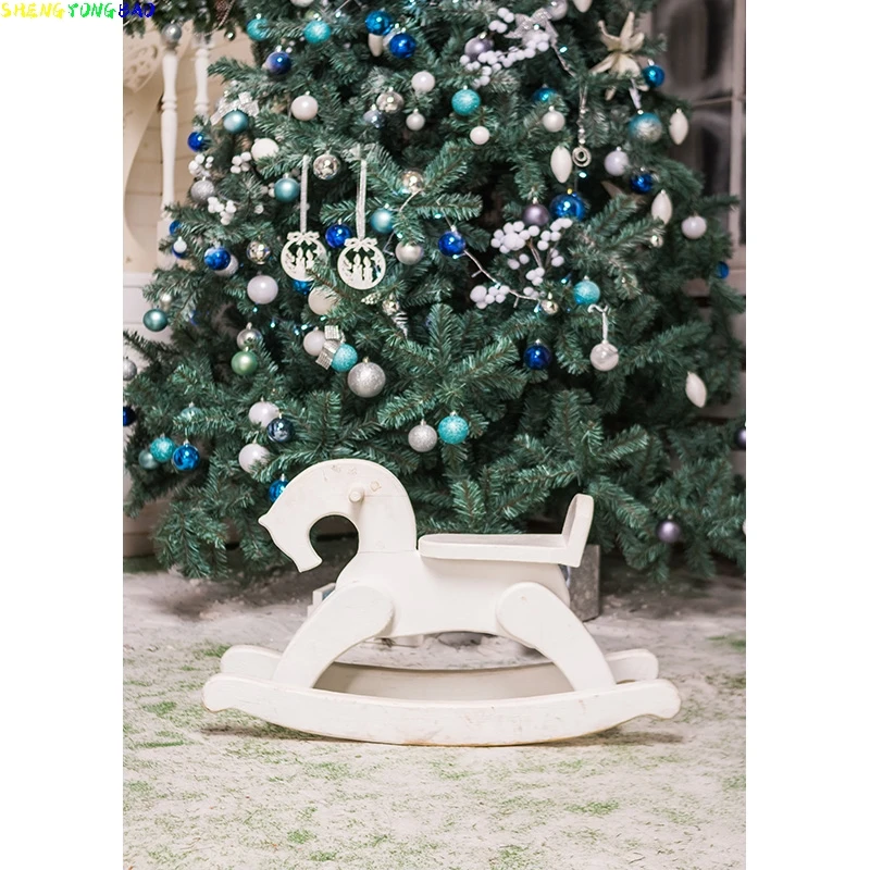Christmas Theme Photography Background Snowman Christmas tree Children Portrait Backdrops For Photo Studio Props 2197 DHT-07