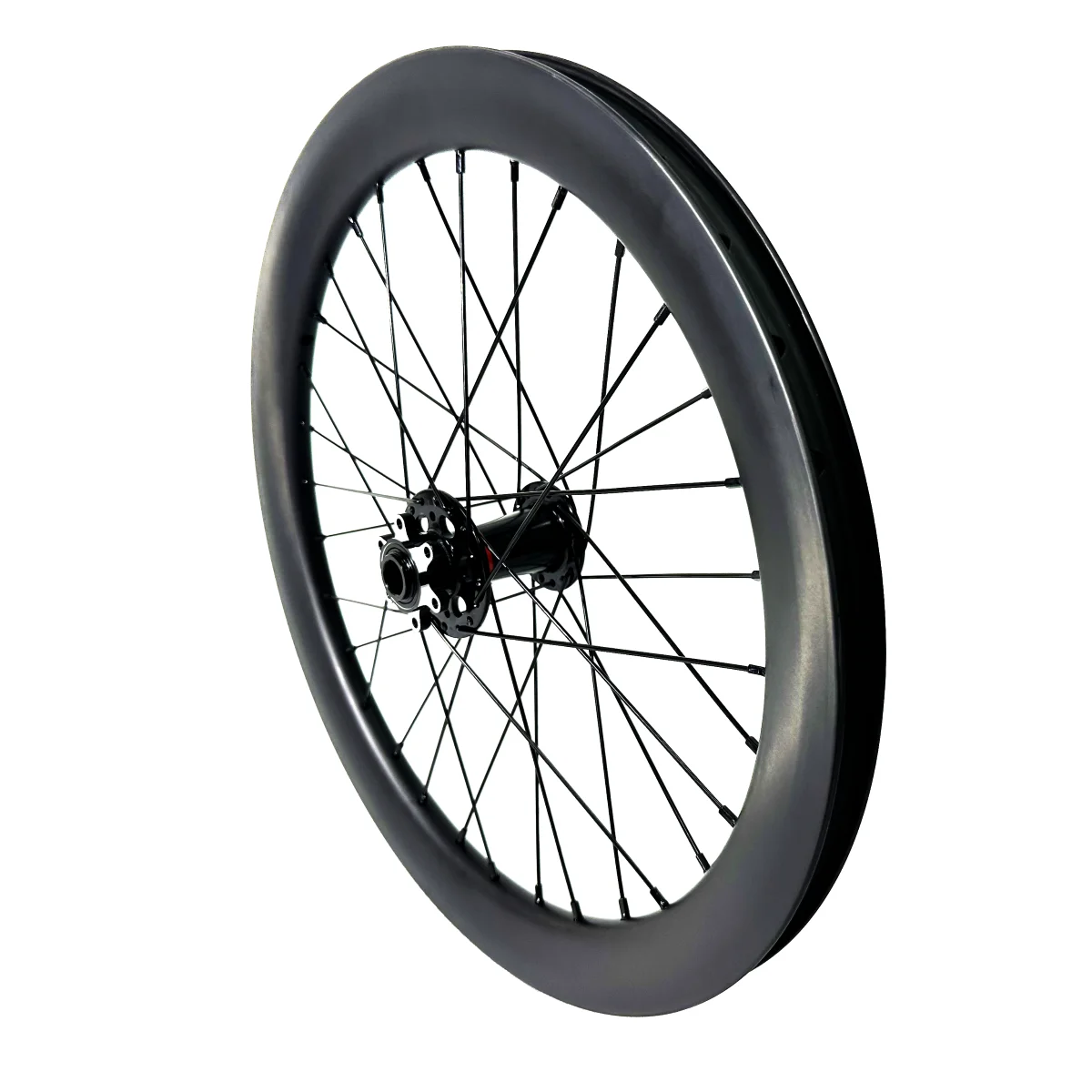 20 Inch E-bike Carbon Front Wheels 100x15mm Axle 406 Bicycle Wheels 38mm 45mm Height Tubeless Compatible With Clincher