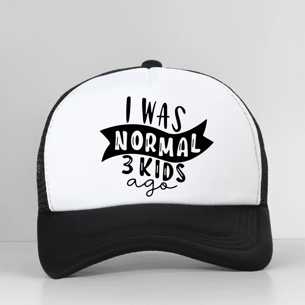 

Funny I Was Normal 3 Kids Ago Letters Printed Lady Baseball Cap Women Casual Four Season Mesh Breathable Hat