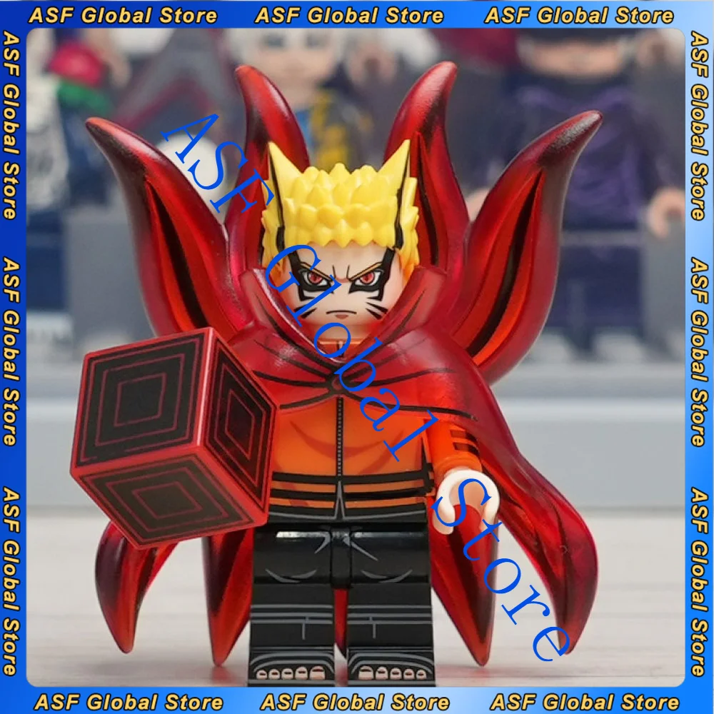 NARUTO Anime-Figur Uzumaki Naruto Sasuke Haruno Sakura Hatake Kakashi Might Guy PVC-Modell Bausteine Geschenk-Spielzeug