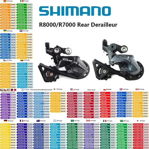 Imagen 1 del producto Shimano 105 R7000 Ultegra R8000 desviador trasero 11 velocidades para bicicleta de carretera 11s bicicleta SS jaula corta GS jaula mediana accesorios de bicicleta