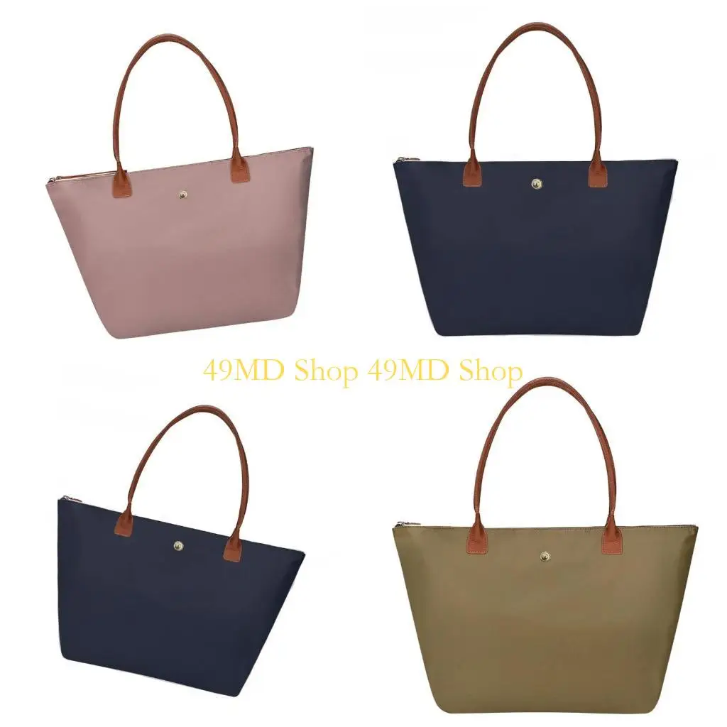 

49MD Women Dumplings Bag Foldable Shoulder Bag Top Handle Bag Fashion Handbag All-matching Shopping Bag Commuting Bag