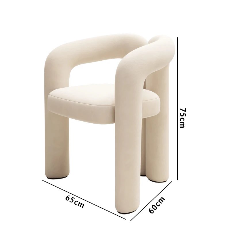 White European Living Room Chairs Design Creative Armrests Bedroom Chair Back Rest Patio Meuble De Salon Modern Furniture