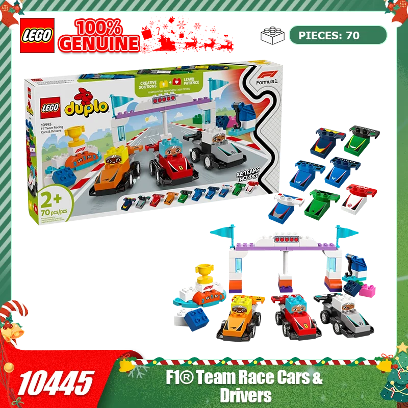 

LEGO Building Blocks Assembly 10445 Racing Team and Drivers Large Particle Building Blocks Table Children's Toys Christmas Gift
