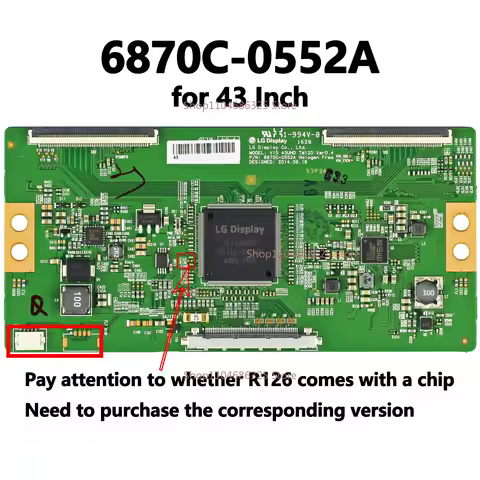 6870C-0552A T-Con Logic Board compatible with Hisense/LG/Westinghouse/Philips/Vizio 43 Inch TV Parts