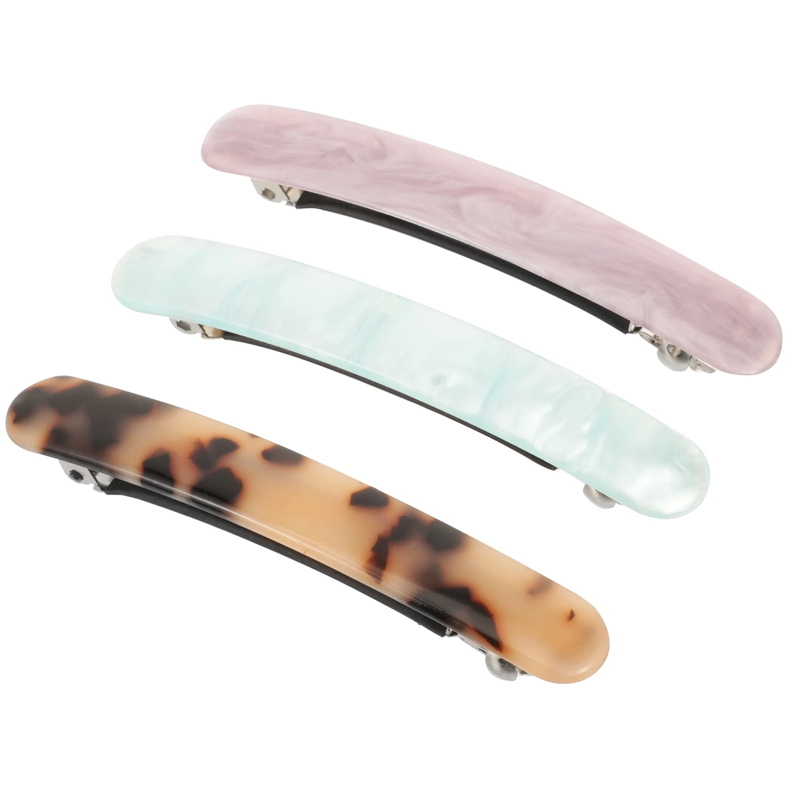 

3 Pcs Hair Clip Acetate Hairpin Ponytail Holder Creative Clips Women Hairpins Travel