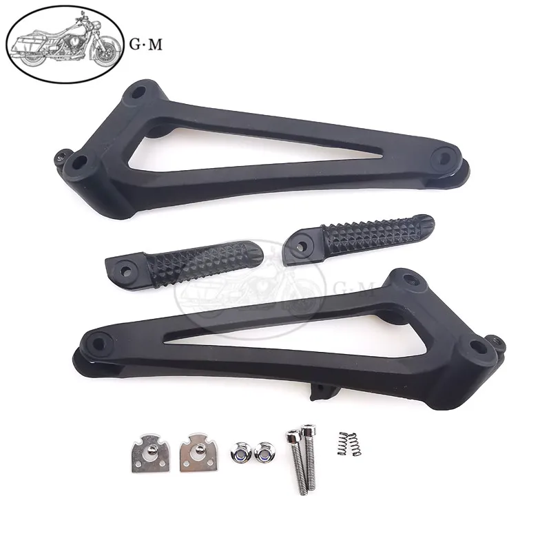 Motorcycle Rear Passenger Footrest Foot Pegs Bracket Set For Yamaha YZF R1 YZF-R1 2009 2010 2011 2012 2013 2014