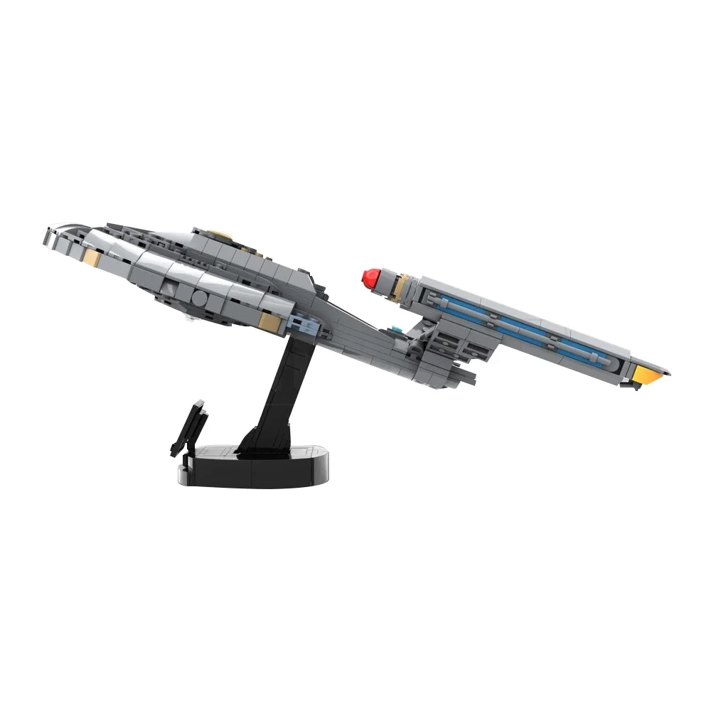 

MOC Space Trek Enterprise NX-01 масштаб миди строительные блоки DIY идея космический линкор кирпичи игрушка подарок для взрослых