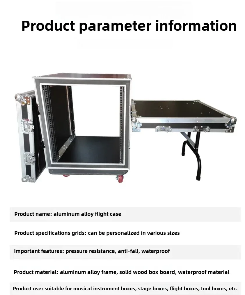 DJ Mixer Cases Flight Case 12u Slant Rack